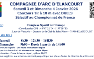 Concours Tir à 18m du 3 et 4 Janvier