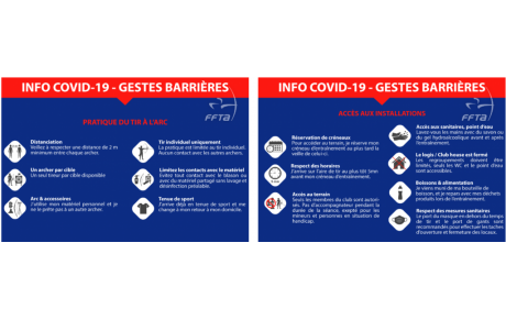 Covid-19 - Les conditions de la pratique du tir à l'arc