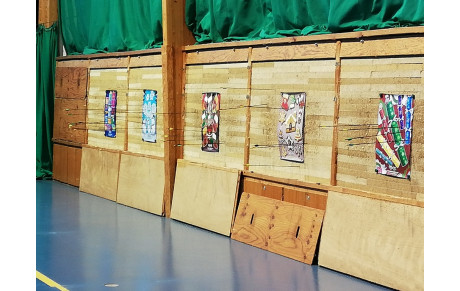 Tir à l'arc de Noël avec les CM2 de l'école Willy Brandt