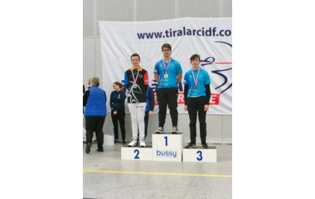 Vincent OR et Quentin BRONZE sur le podium du championnat régional salle tir à 18m